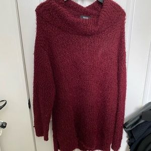Burgundy Colwell neck knit sweater